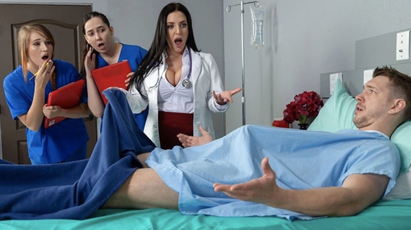 Doctor Teaches Female Interns Prostate Play With His Huge Cock