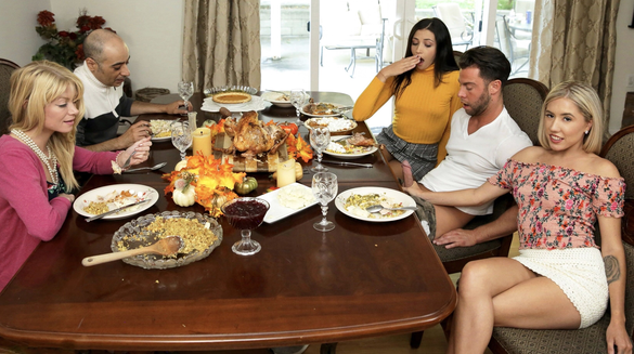 He Fucked His Hot Aunt And Her Sexy Cousins In A Wild Group Fuck!