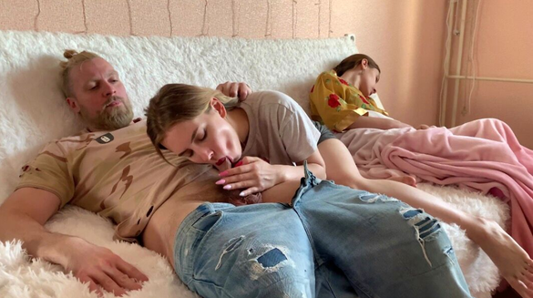 Stepdad Couldn't Resist My Blowjob... While His Wife Slept Right Next To Us!