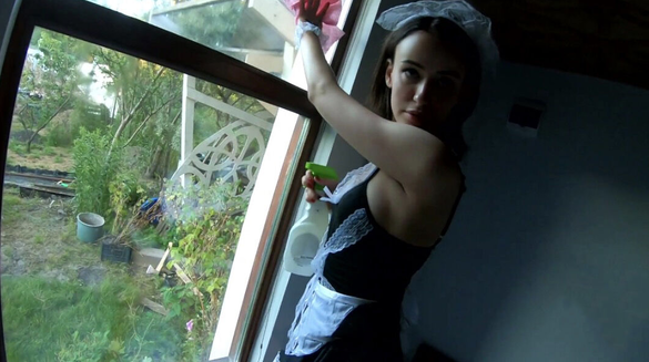I Paid The Sexy Maid Extra Cash To Polish My Cock With Her Mouth!