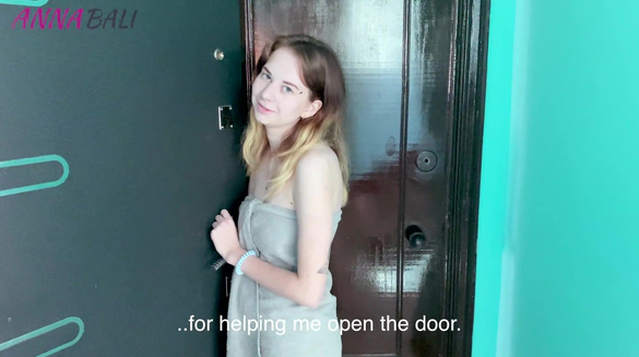 I Held The Door For Her... She Thanked Me By Fucking Me Hard!