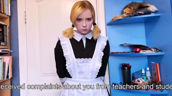 Punished The Naughty College Student And Came Down Her Throat!