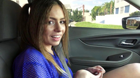 Gave Her A Ride Home... Then Fucked Her Hard In The Car!
