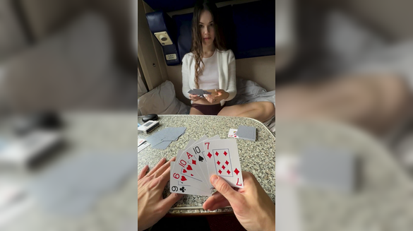 Lost A Card Game And Paid With A Hot Creampie Fuck!
