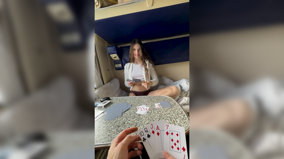 Lost A Card Game And Paid With A Hot Creampie Fuck!
