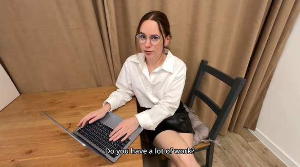 You're Waiting For My Report... While Someone's Fucking Your Secretary Hard!