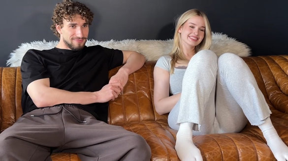 My Friend Left Us Alone... I Immediately Fucked His Hot Girlfriend!