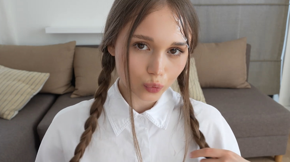 Stranger Fucks Cute Girl And Cums All Over Her Face!