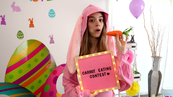 Stepsister Sucks Carrot From Stepbrother Then Gives Him Her Tight Wet Pussy!