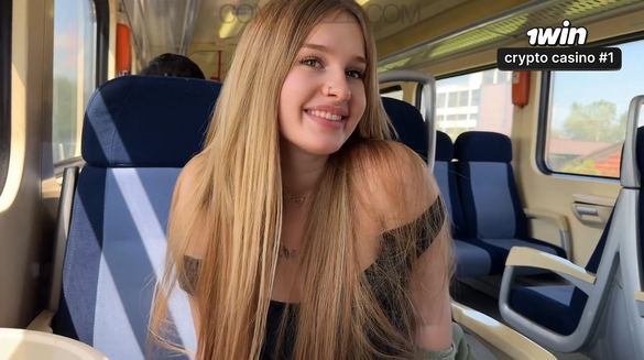 Horny Slut Fucks Passionately In Train Without Shame!