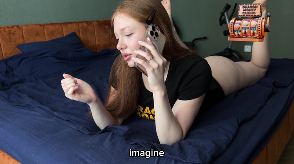 On Phone She Lies At Friend But Background Moans Fuck Me