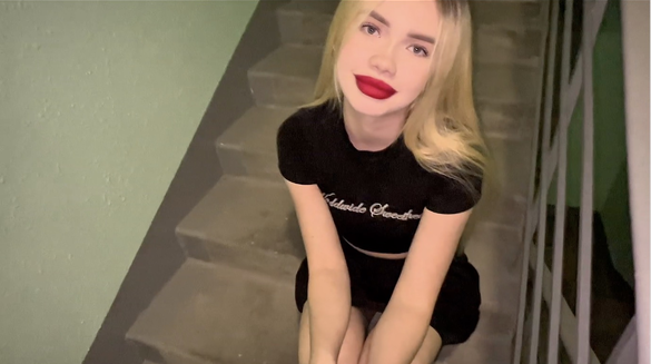 Gave My Stretched Ass To Him Right In The Building Entrance Hall