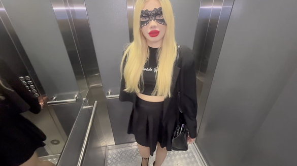 Stuck In Elevator With Friends Girl And Fucked Her Tight Ass