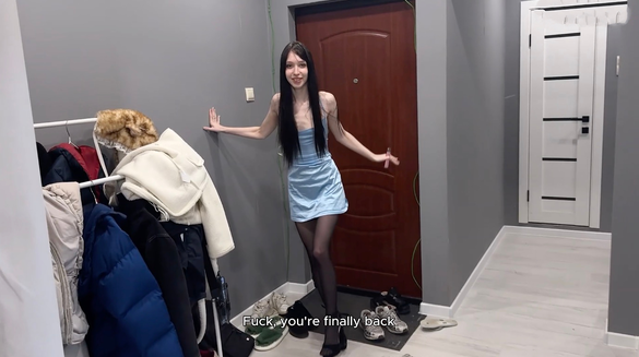 Came Home Drunk From The Party And Immediately Begged For Sex