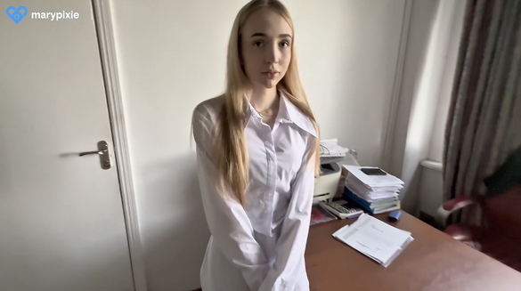 Secretary Failed Her Report Again So I Fucked Her Tight Pussy